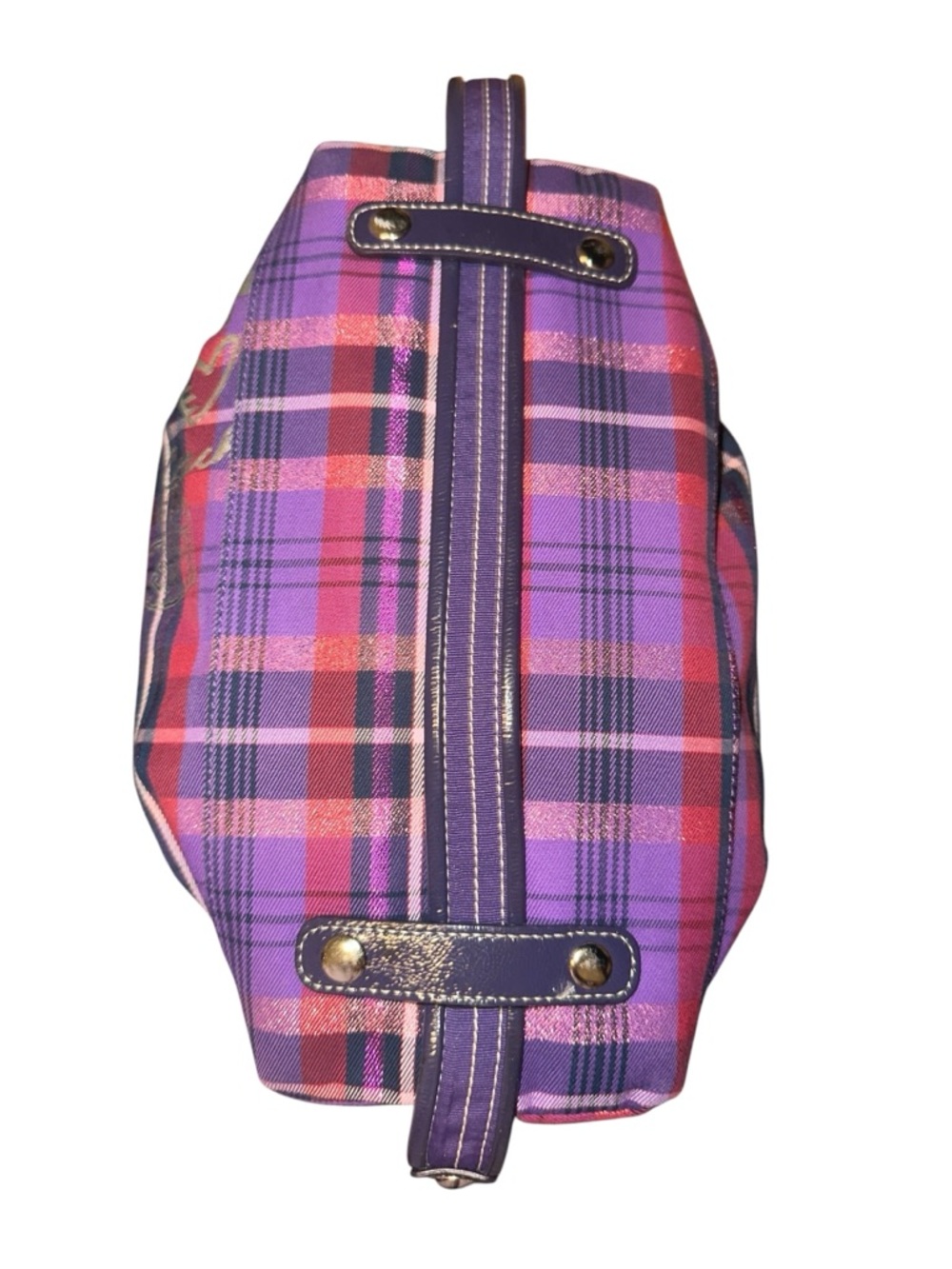 COACH POPPY Tartan Check Tote Bag with 4 Hangtags - Picture 8 of 17